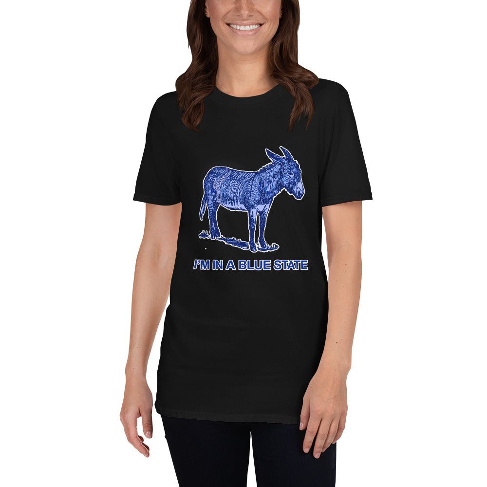 I'm in a Blue State Donkey | Short-Sleeve Unisex T-Shirt