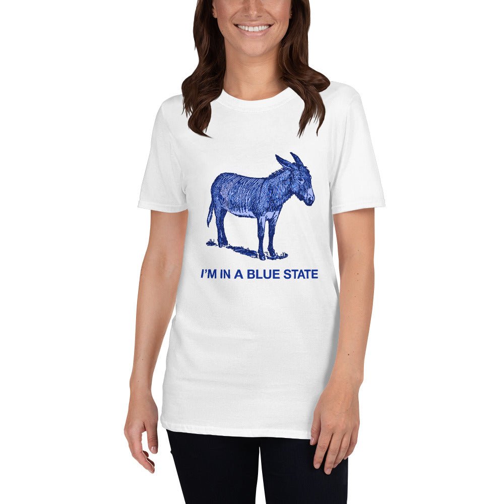 I'm in a Blue State Donkey | Short-Sleeve Unisex T-Shirt