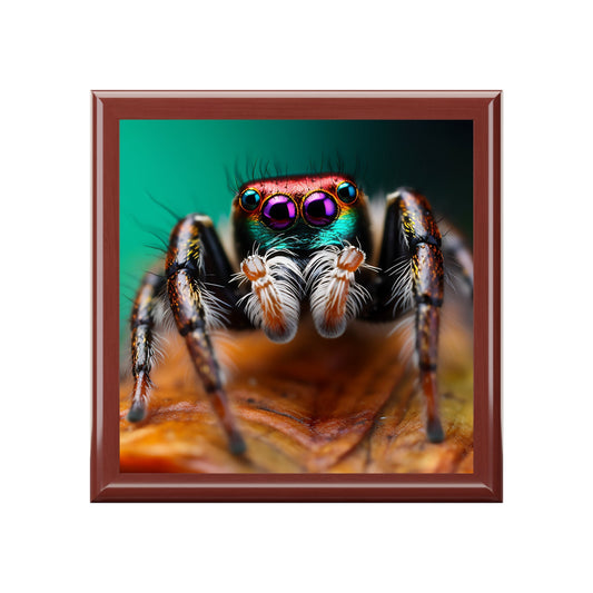 Jumping Spider Jewelry Keepsake Trinkets Box