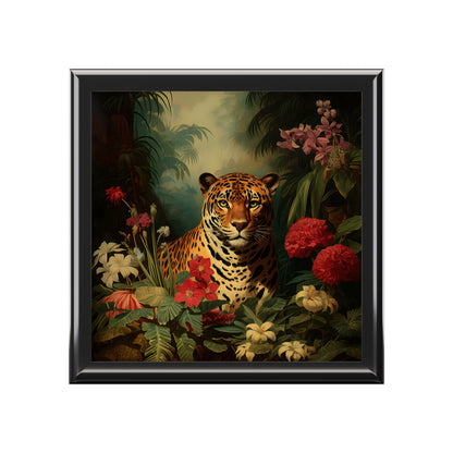 Jungle Leopard Seen on Safari Gift and Jewelry Box