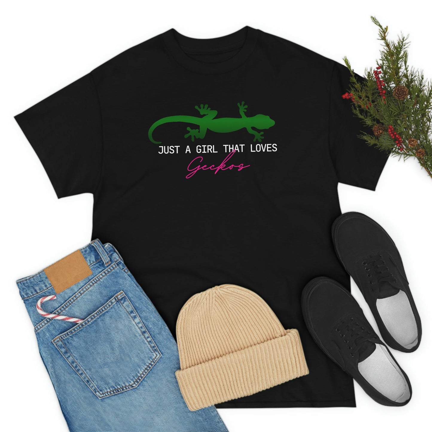 Just a Girl That Loves Geckos Heavy Cotton Tee