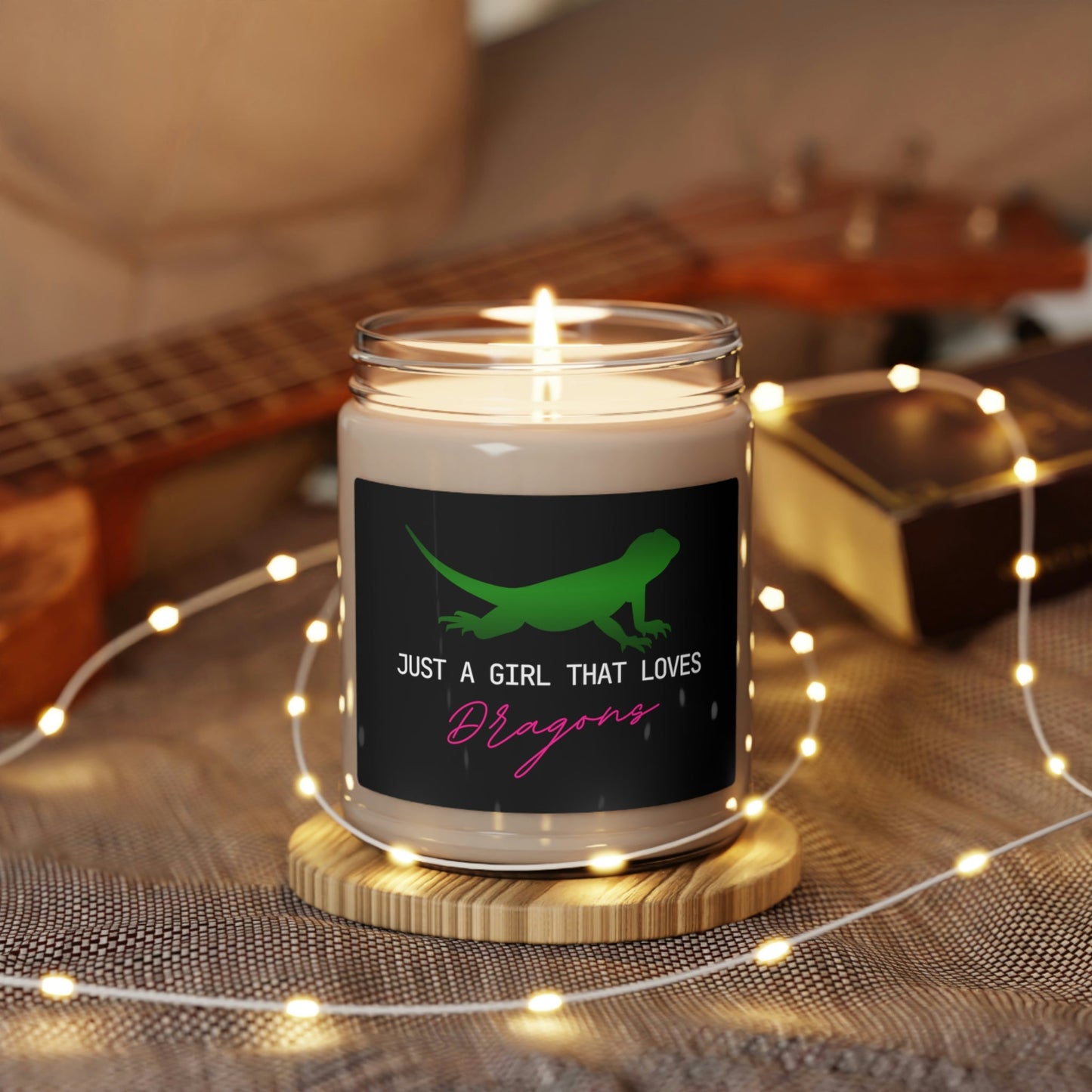 Just a Girla That Loves Bearded Dragons Scented Soy Candle - 9oz