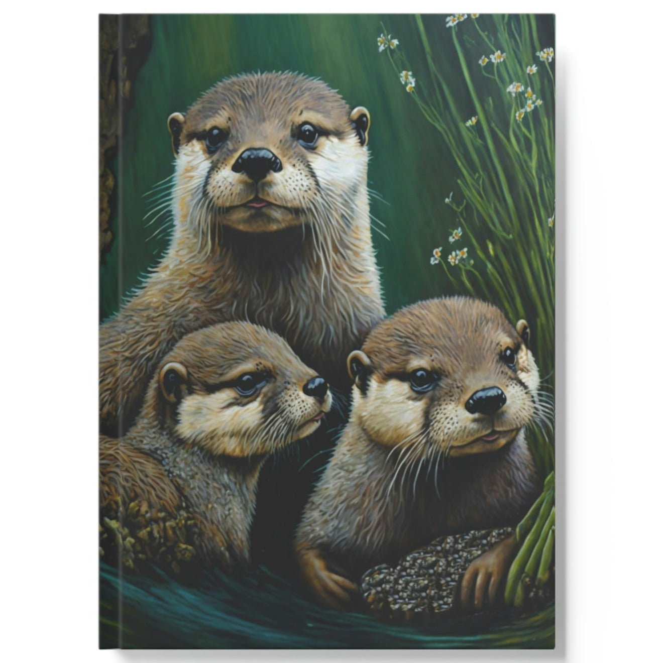 Just the Otter Morning Hard Backed Journal