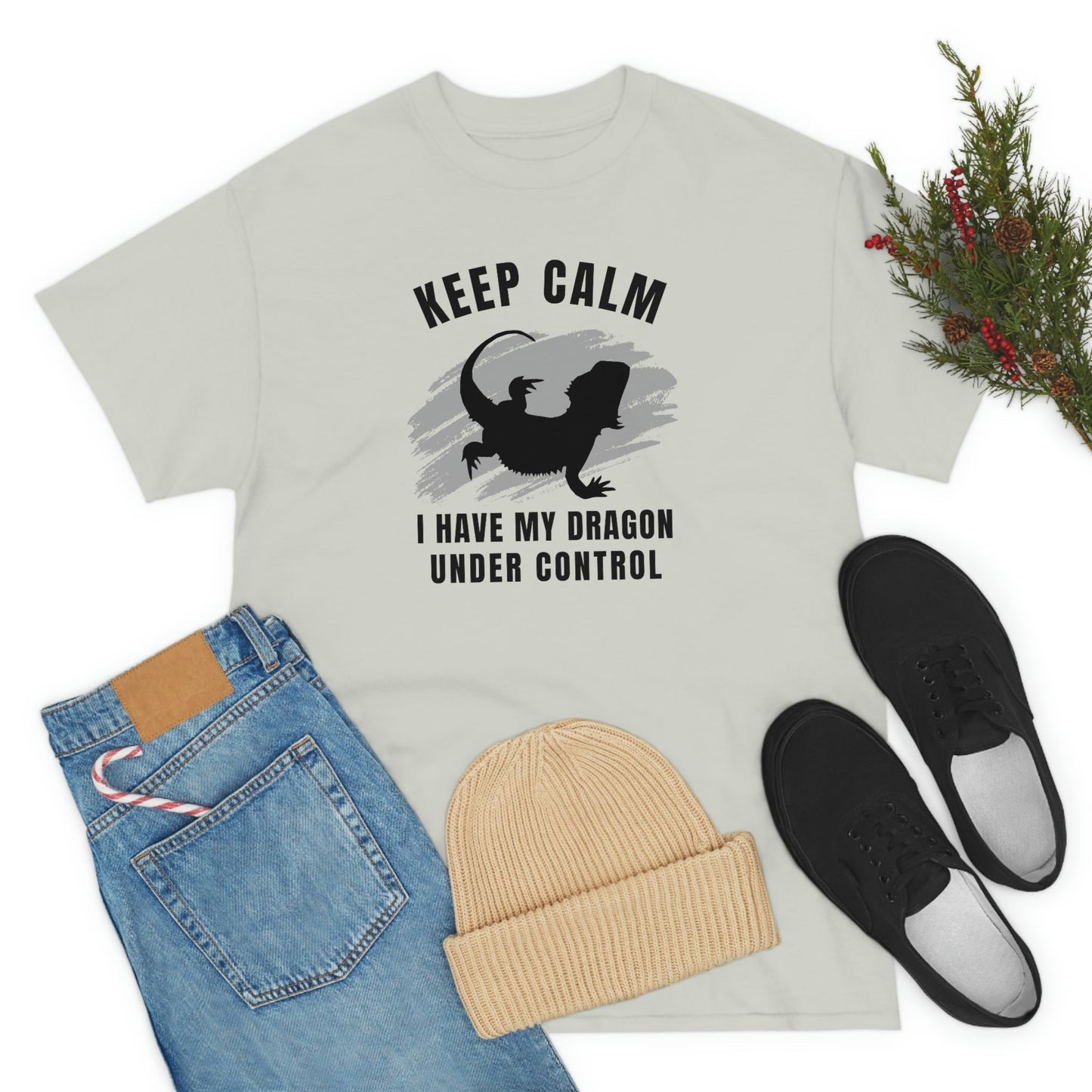 Keep Calm I have My Dragon Under Control Heavy Cotton T-Shirt