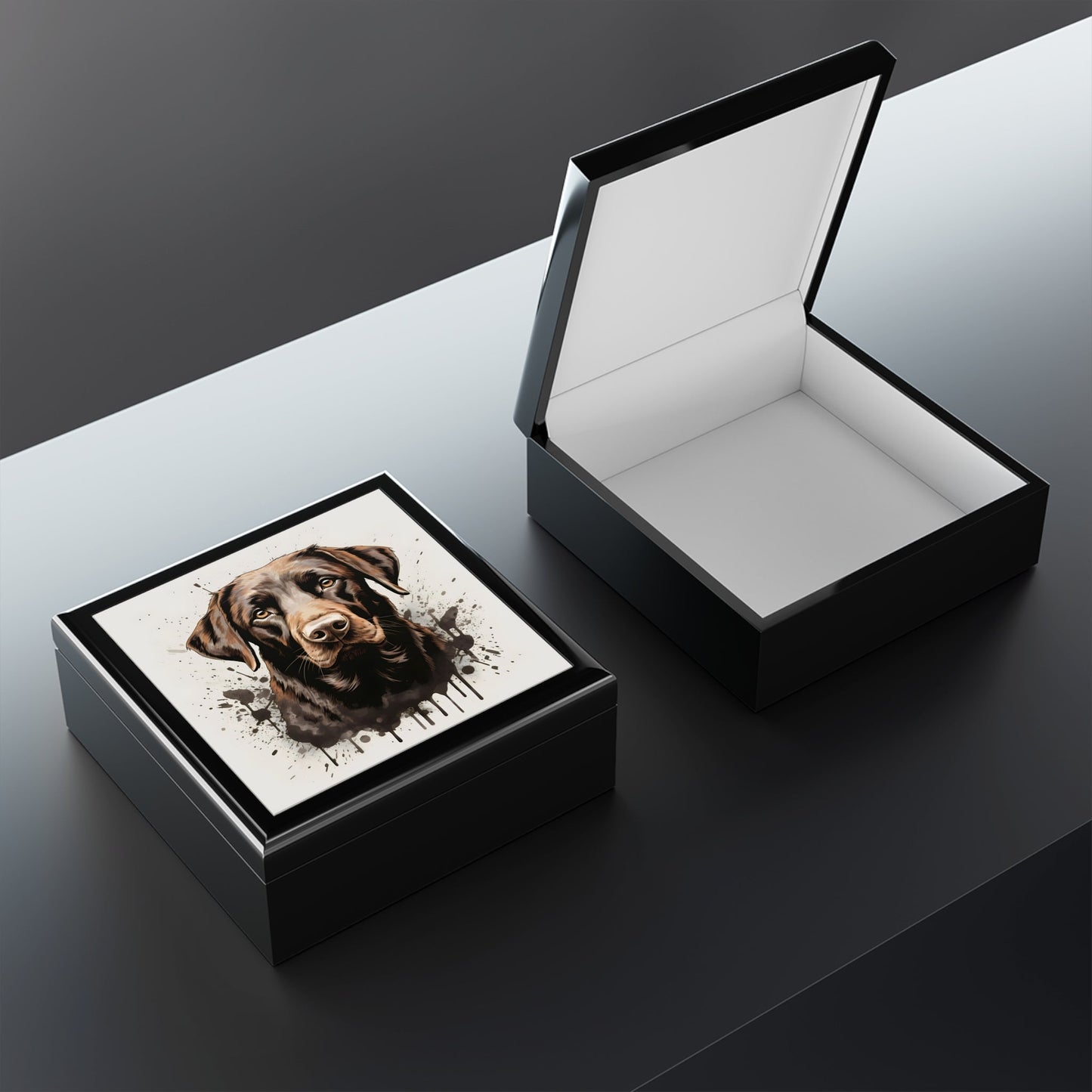 Labrador Retriever Art Print Gift and Jewelry Box
