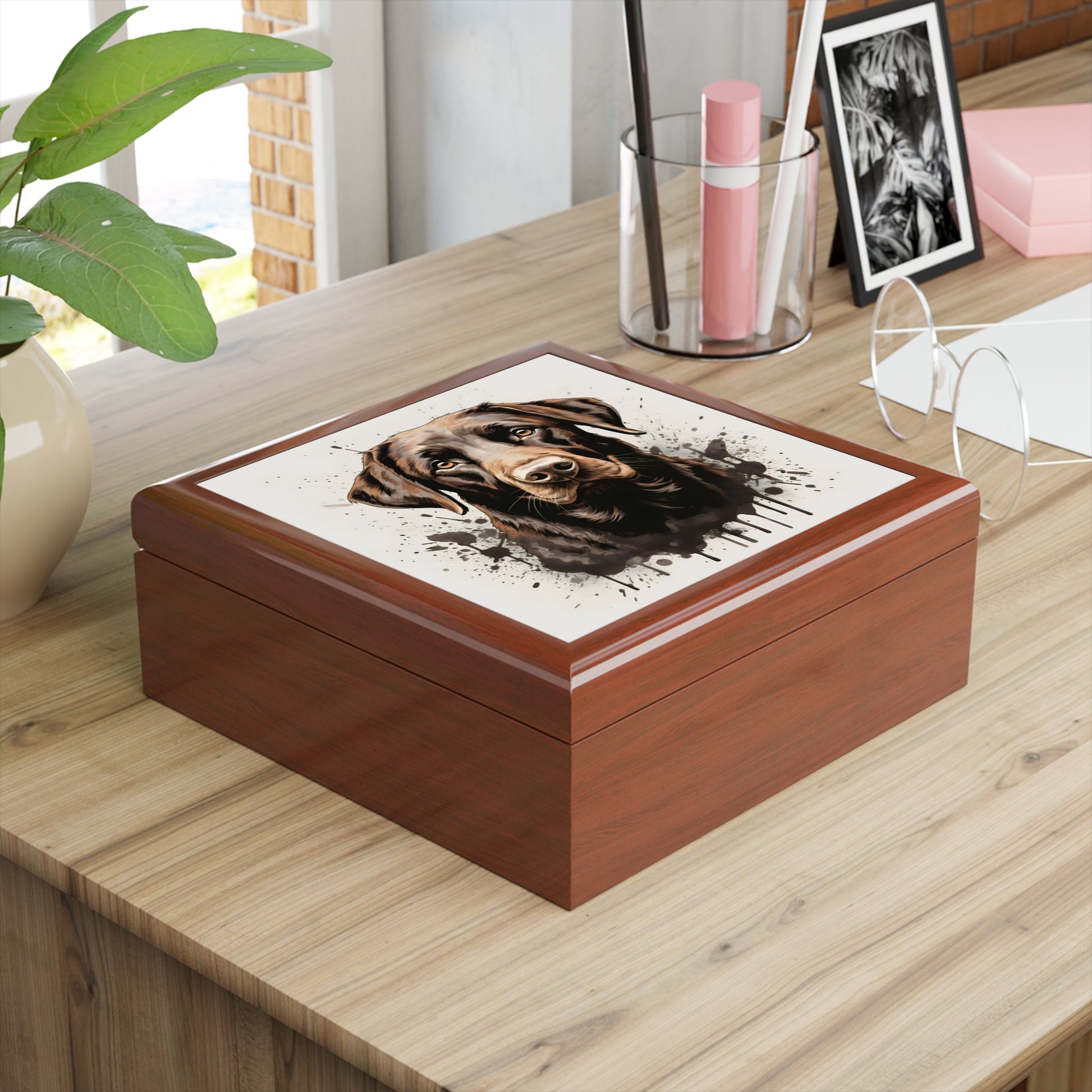 Labrador Retriever Art Print Gift and Jewelry Box