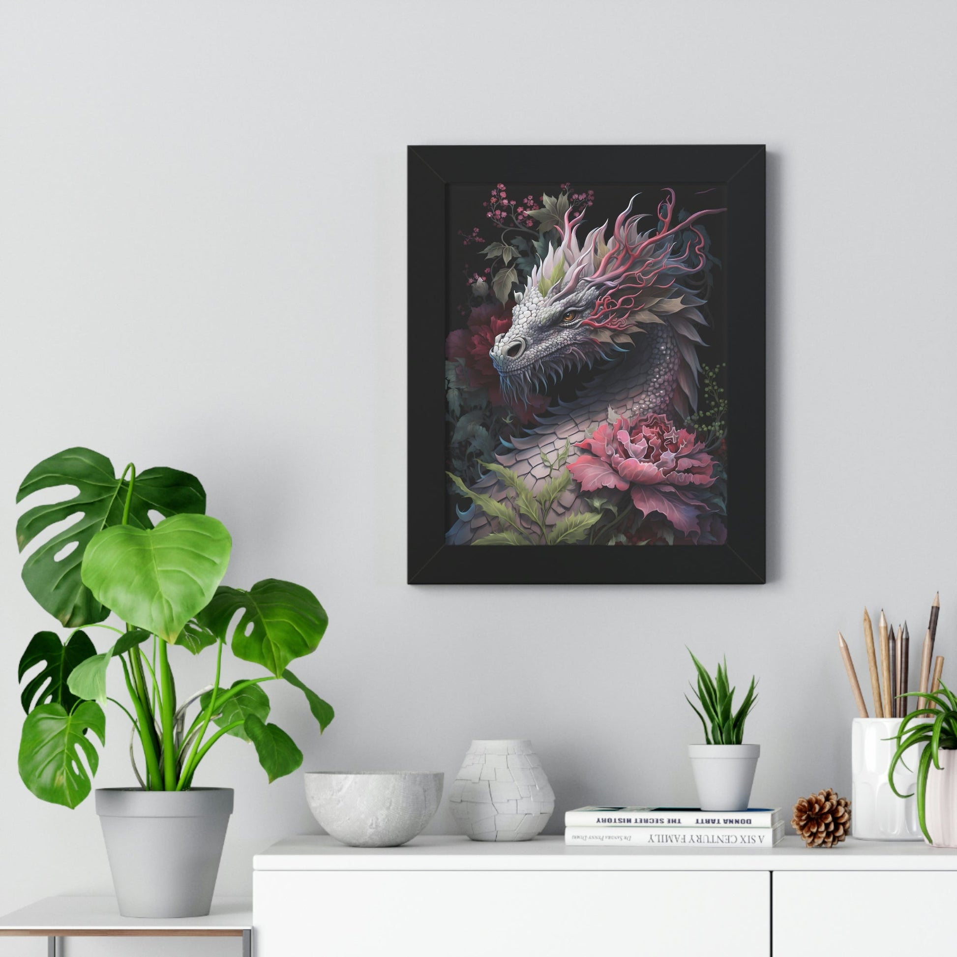 Lady Dragon | Framed Vertical Poster