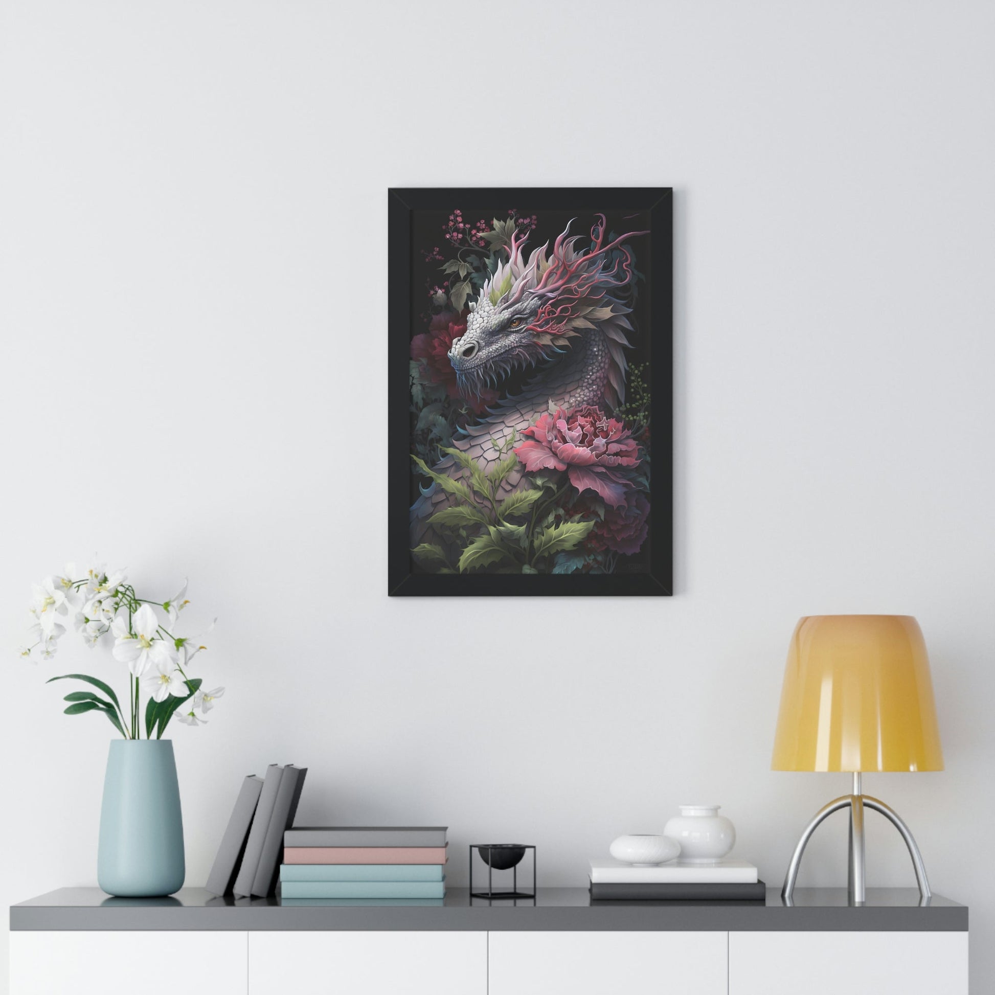 Lady Dragon | Framed Vertical Poster