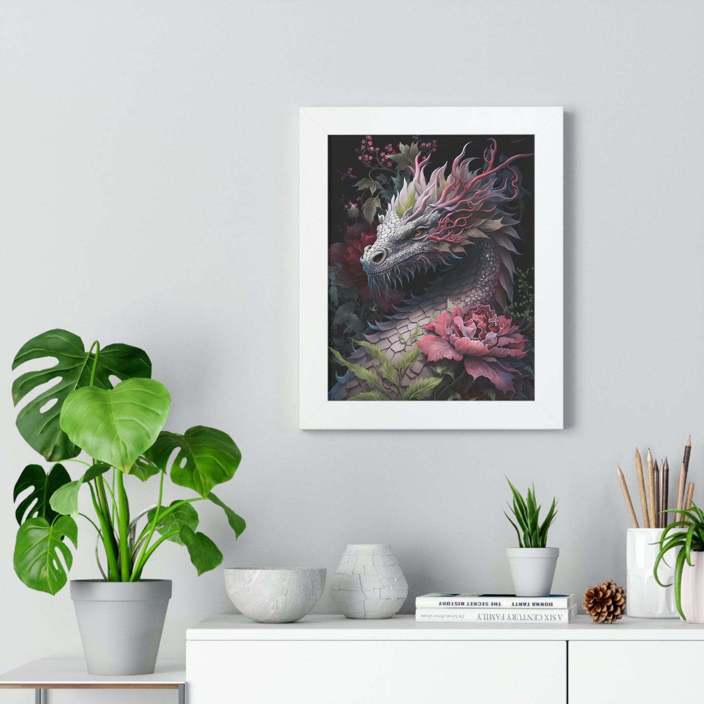 Lady Dragon | Framed Vertical Poster