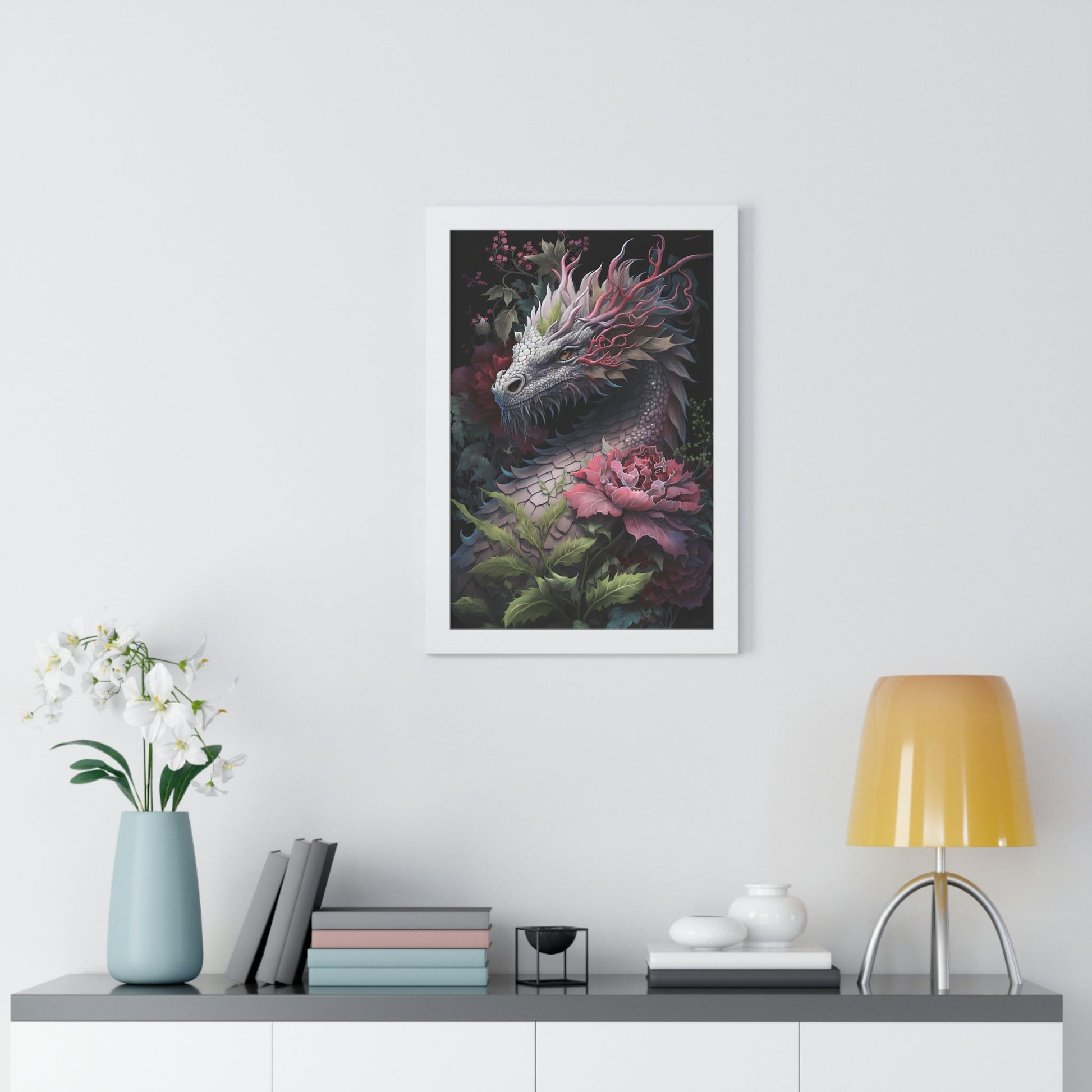 Lady Dragon | Framed Vertical Poster