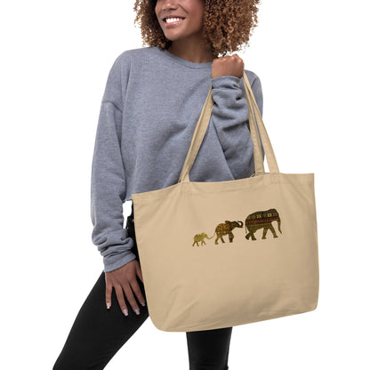 Large organic tote bag