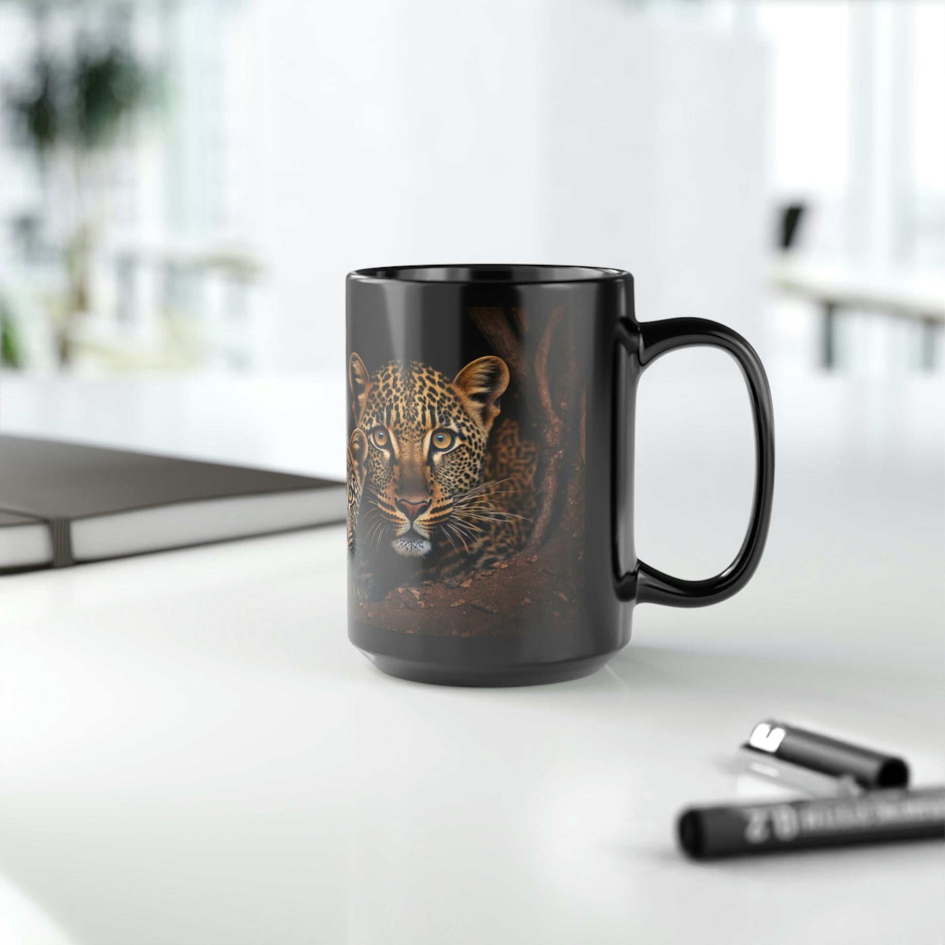 Leopard Family - 15 oz Coffee Mug - leopard Mug, leopard Coffee Mug, leopard Gift, leopard Gifts, leopard Coffee Mug, leopard Lover Gift, leopard Lover Gifts, Safari Gift