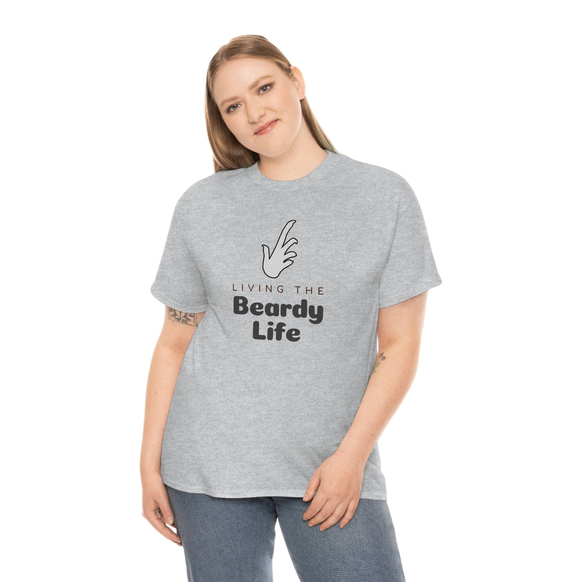 Living the Beardy Life Heavy Cotton T-Shirt