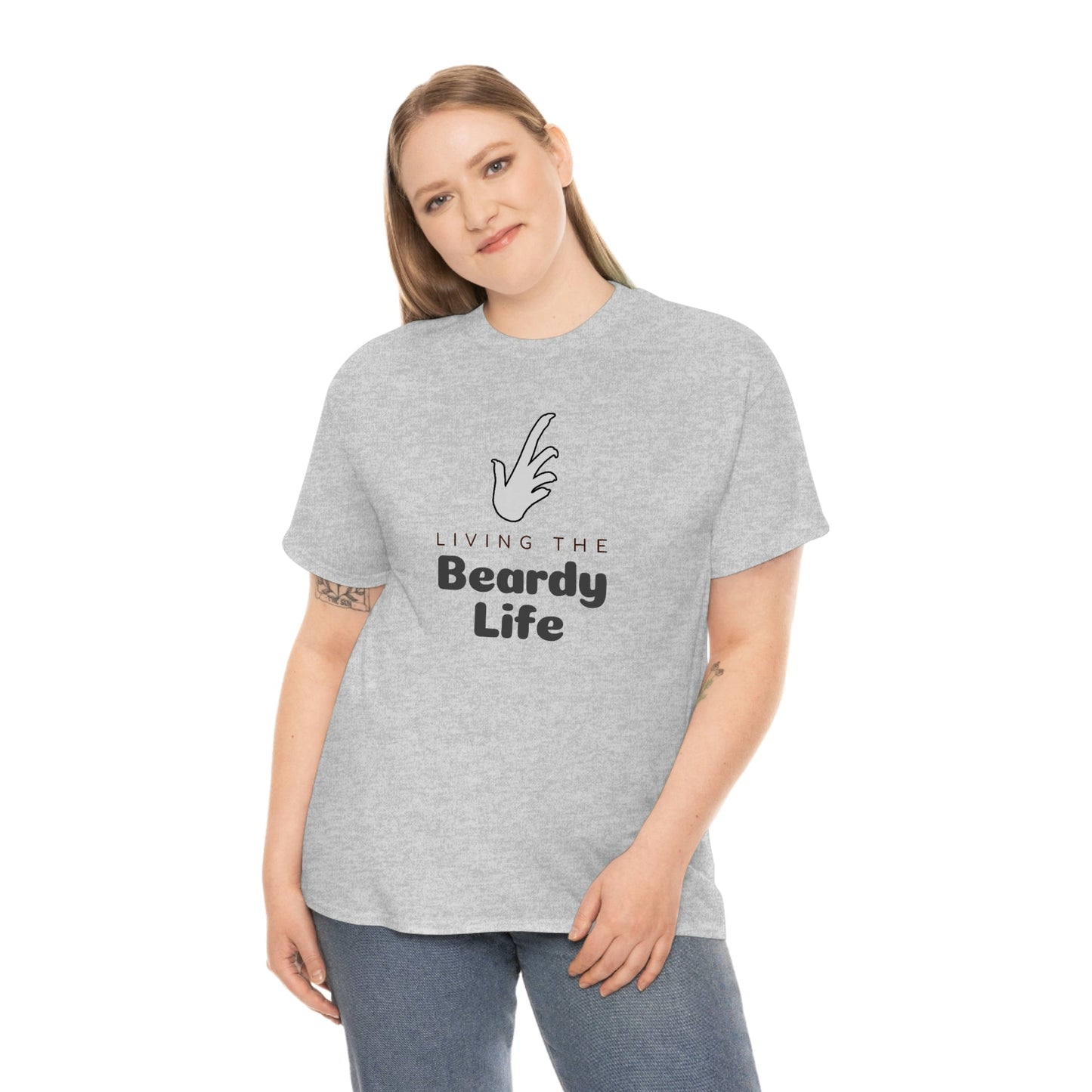 Living the Beardy Life Heavy Cotton T-Shirt