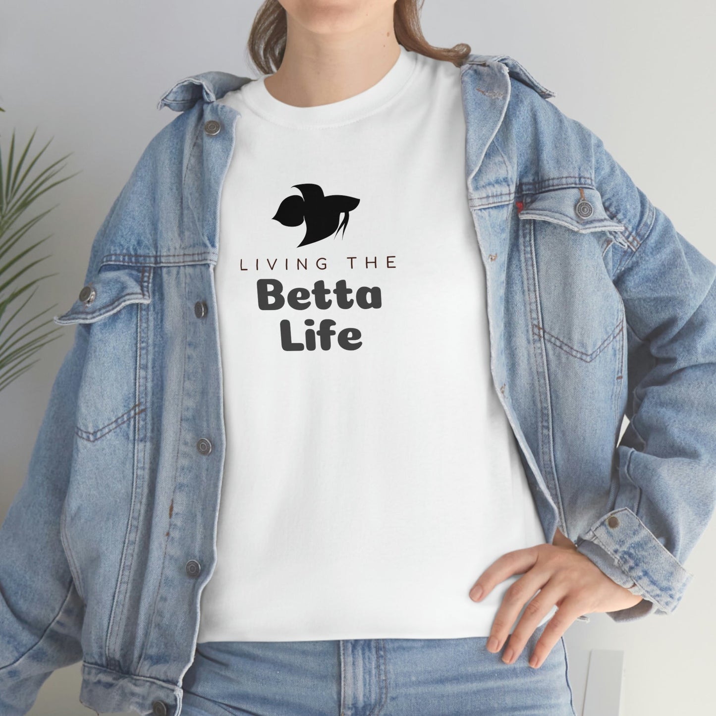 Living the Betta Life Heavy Cotton T-Shirt