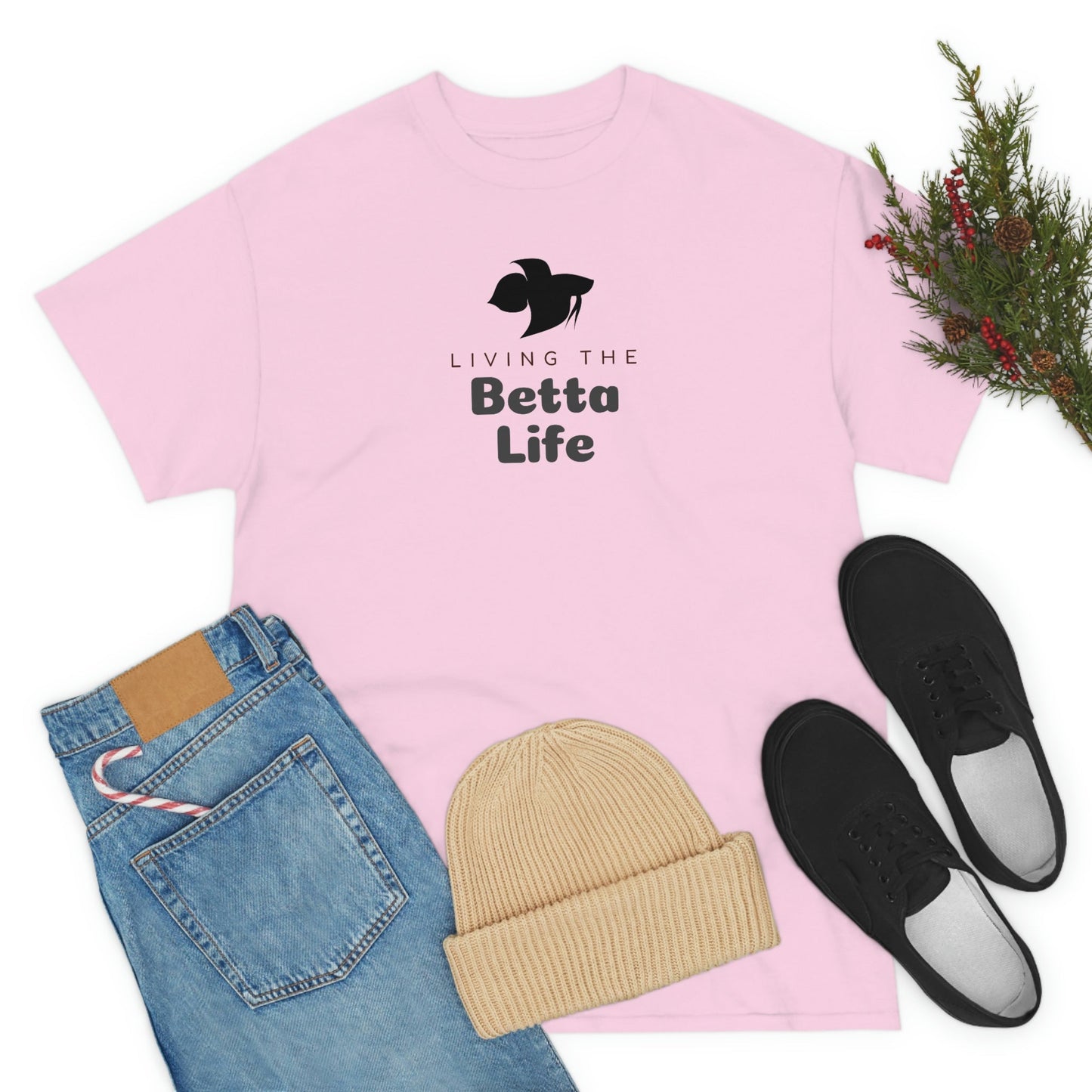 Living the Betta Life Heavy Cotton T-Shirt