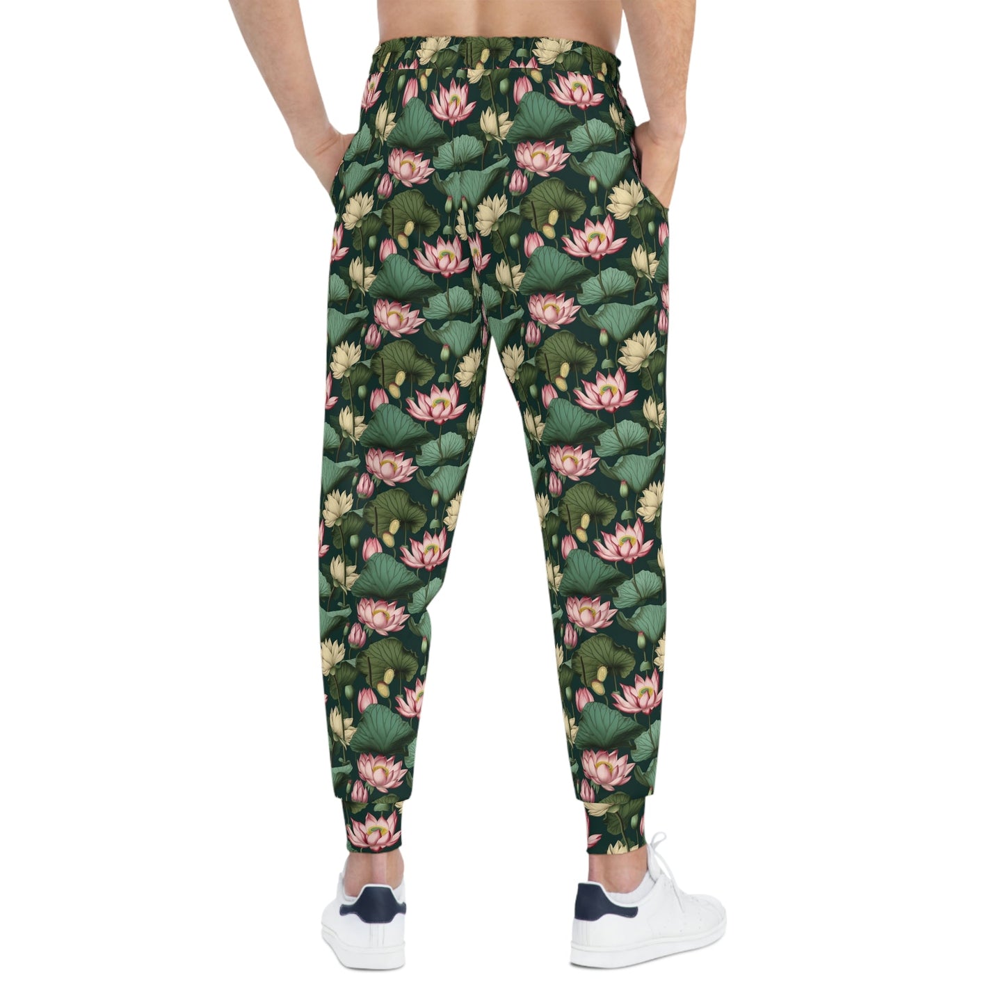 Lotus Flower Pattern Athletic Joggers