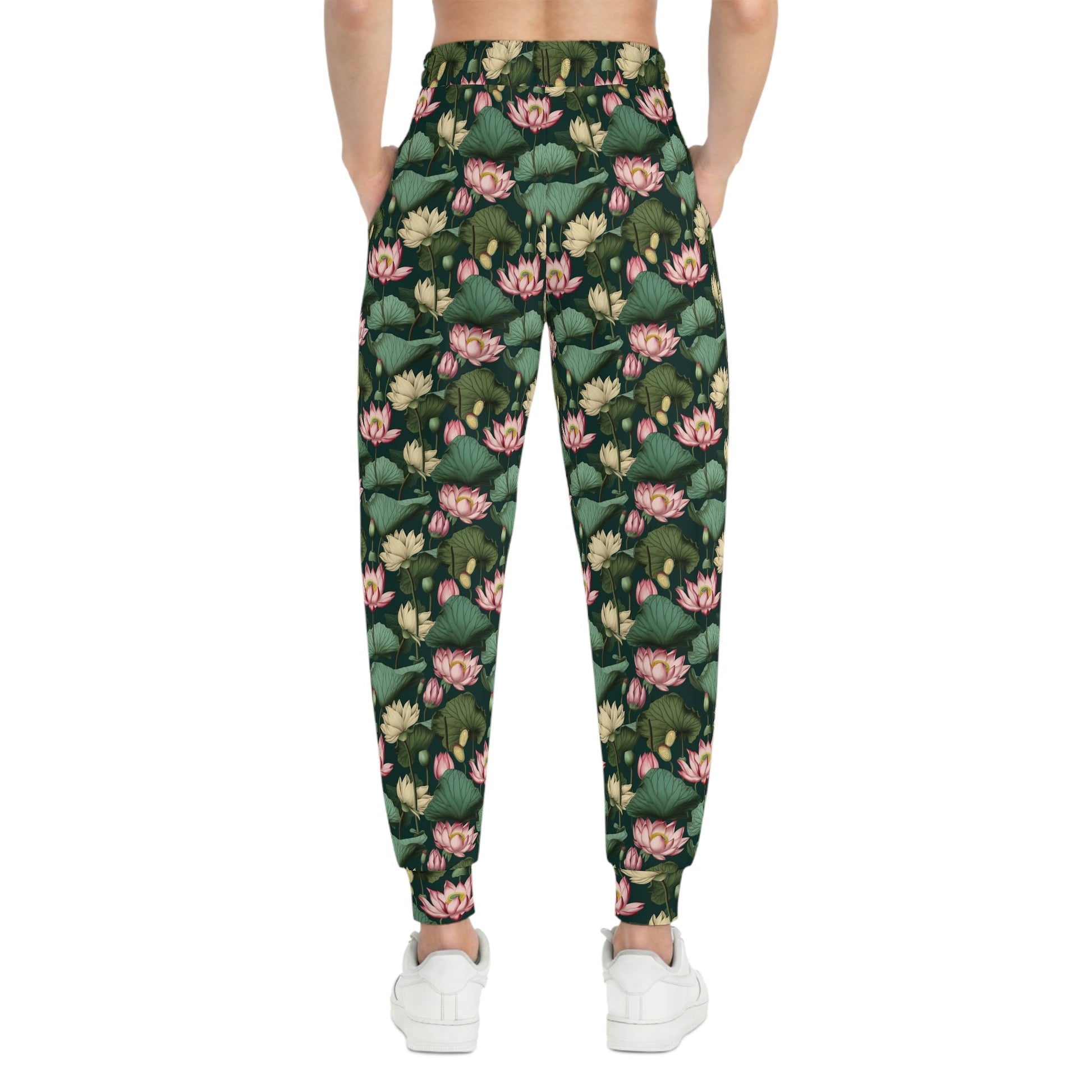 Lotus Flower Pattern Athletic Joggers