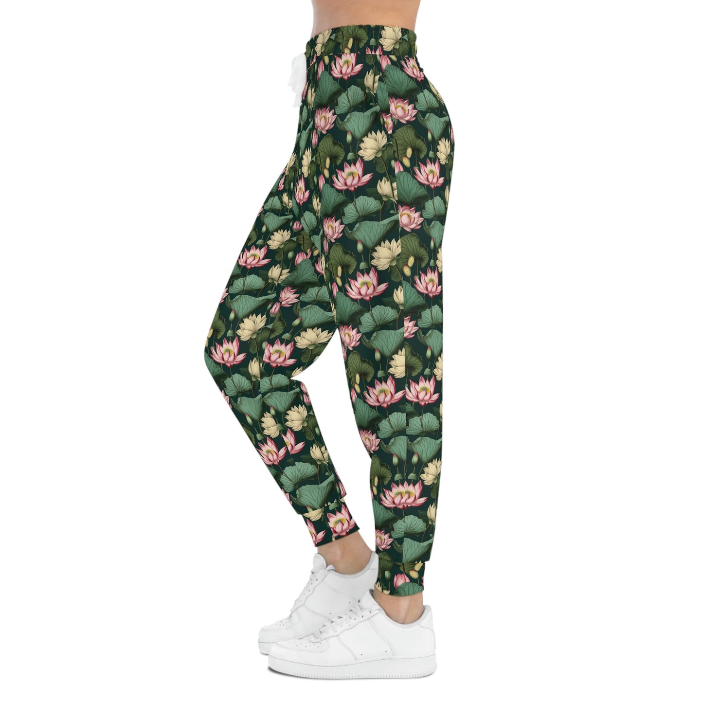 Lotus Flower Pattern Athletic Joggers