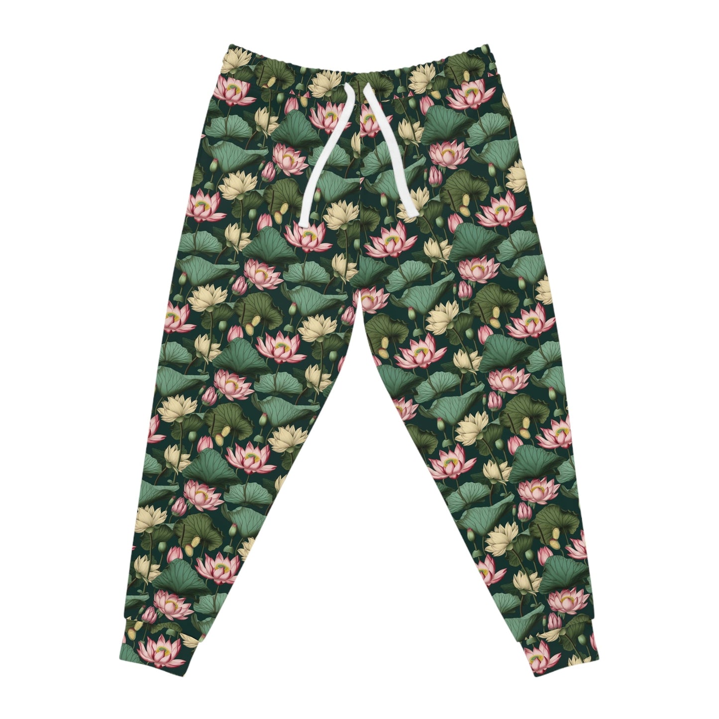 Lotus Flower Pattern Athletic Joggers