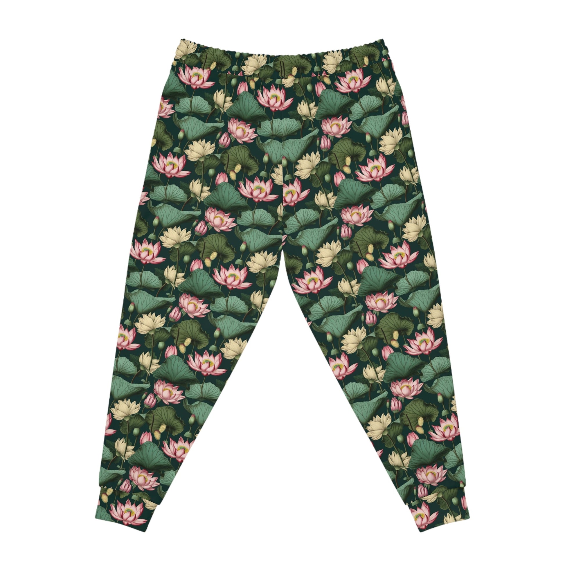 Lotus Flower Pattern Athletic Joggers