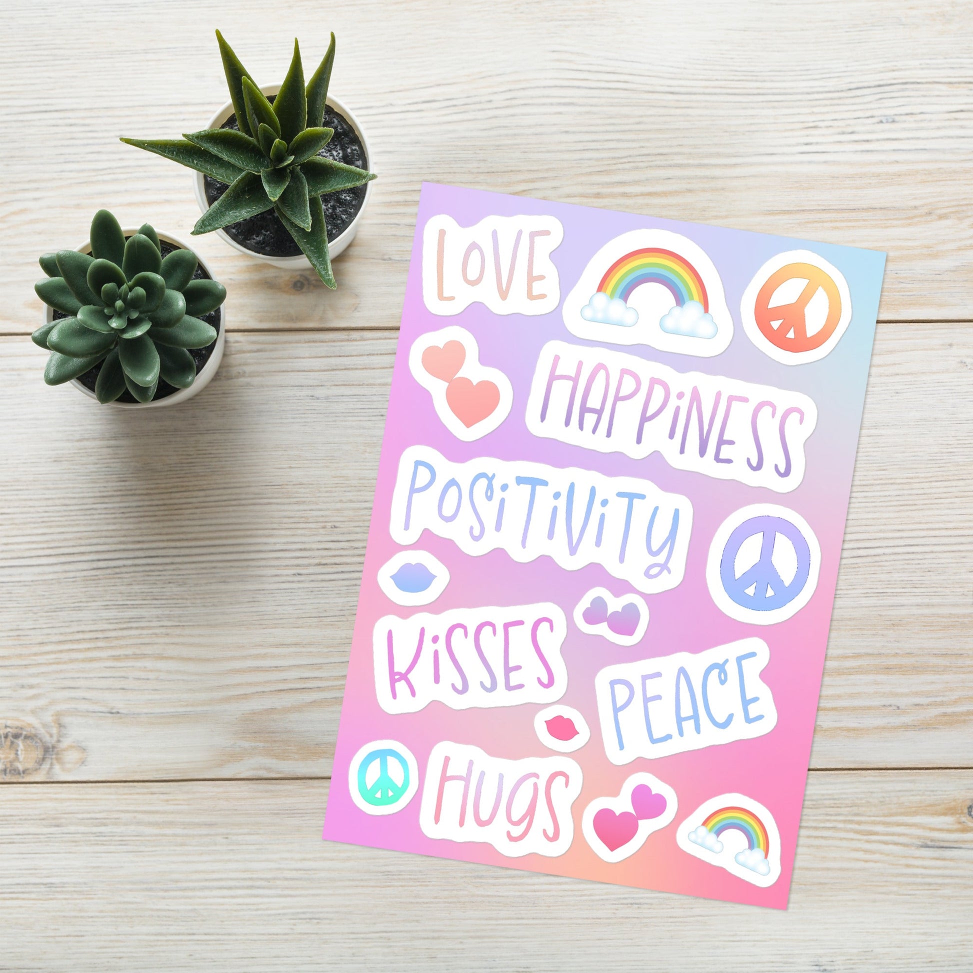 Love and Happiness Sticker sheet