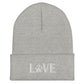 Love Dog Cuffed Beanie | Perfect gift for the dog lover in your family!| Multiple Hat Colors Available