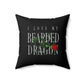 Love My Bearded Dragon Square Pillow