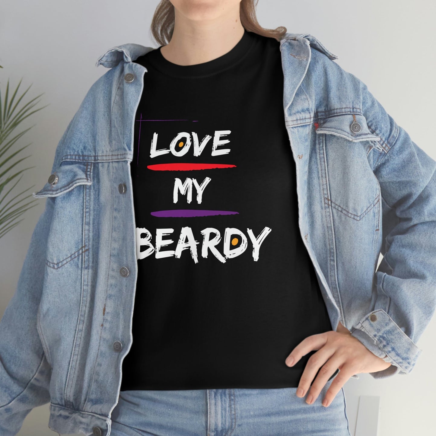 Love My Beardy Heavy Cotton T-Shirt