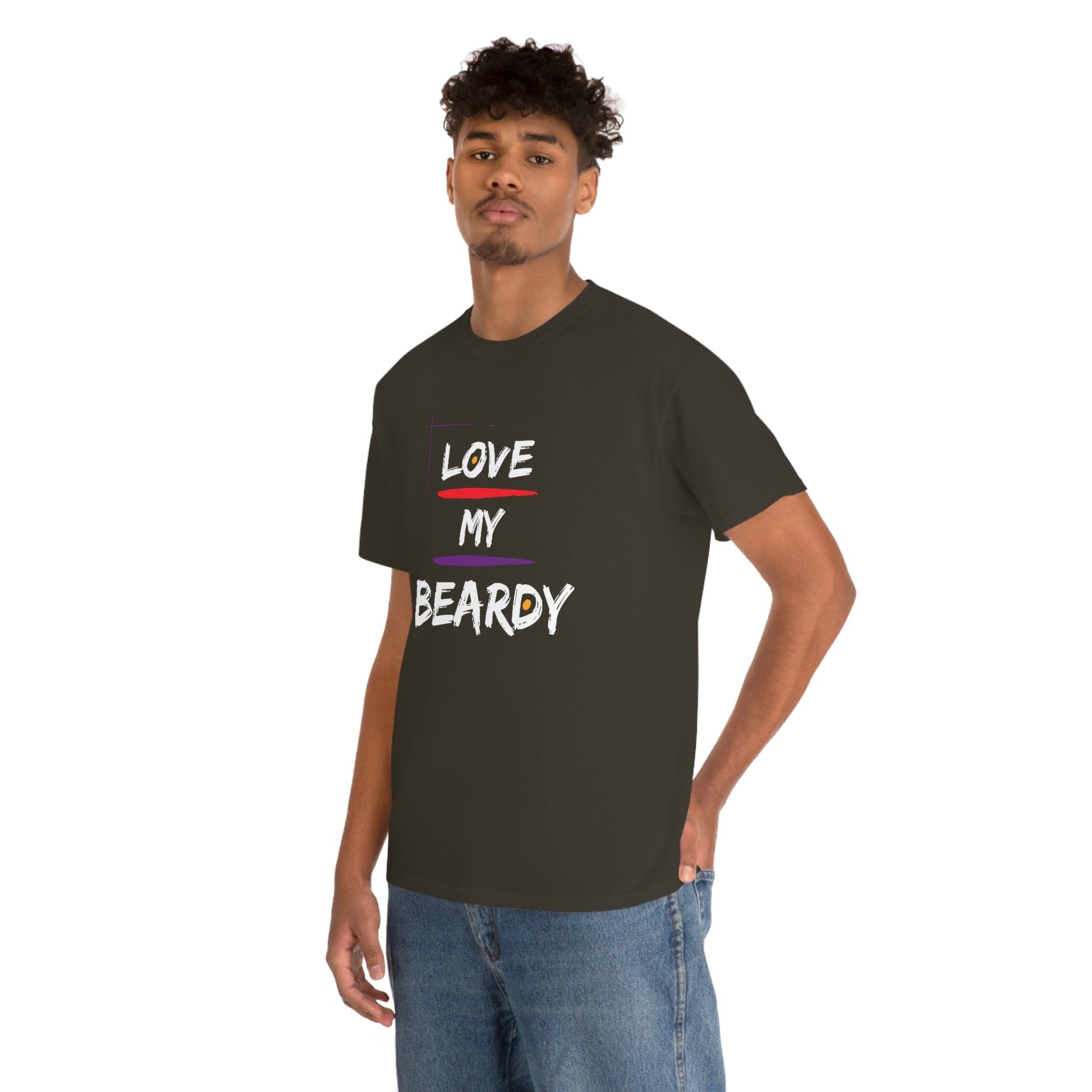 Love My Beardy Heavy Cotton T-Shirt