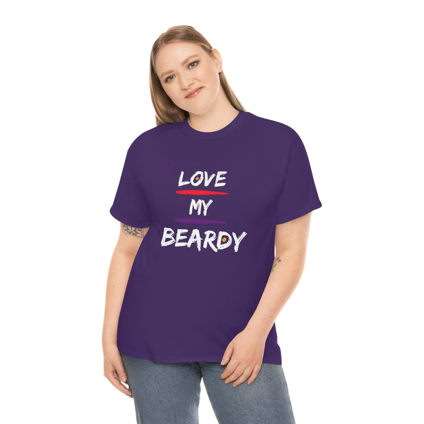 Love My Beardy Heavy Cotton T-Shirt