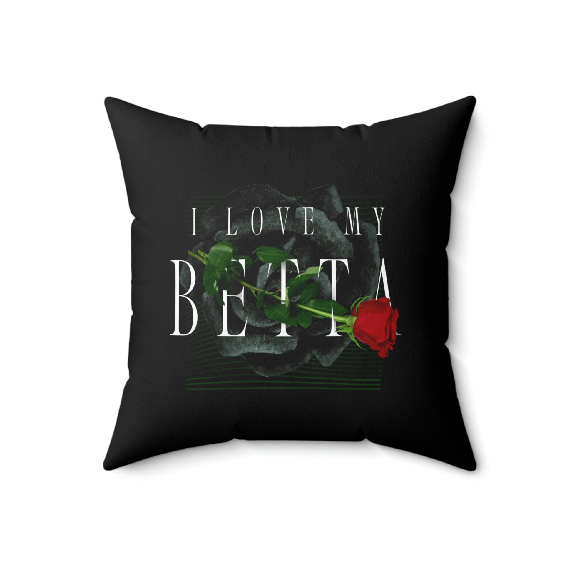 Love My Betta Square Pillow