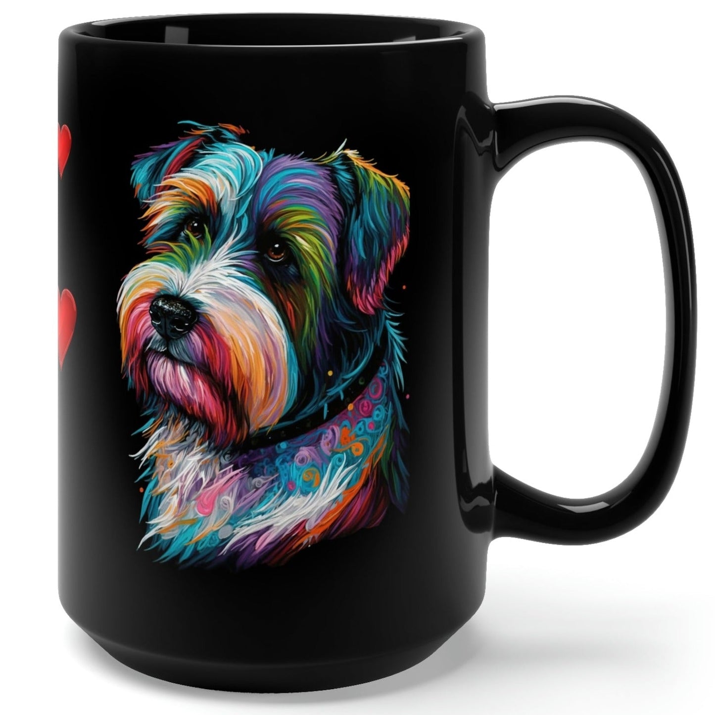 Love My Biewer Terrier Black Mug 15oz