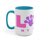Love My Gecko Two-Tone Coffee Mugs - 15oz