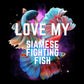 Love My Siamese Fighting Fish Heavy Cotton T-Shirt
