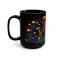 Magic Mushroom Skull 15 oz Coffee Mug perfect for the mushrooming fan or as a birthday gift for nature lovers