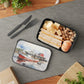 Maine Lobster Boat Souvenir | PLA Bento Box with Band and Utensils