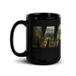 MAINE Souvenir Black Glossy Mug