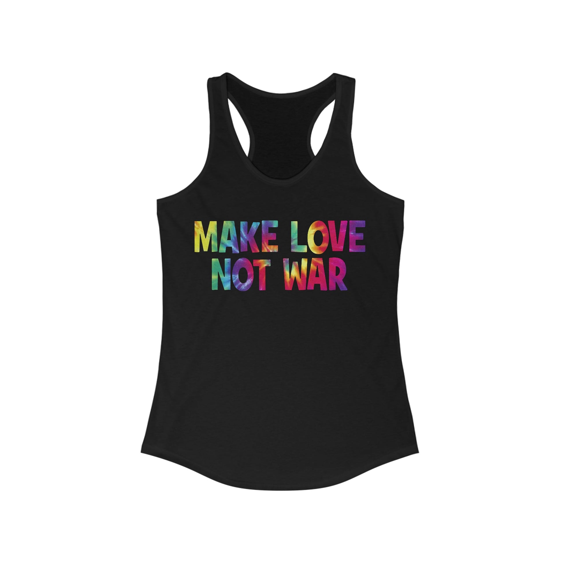 Make Love Not War Women's Racerback Tank