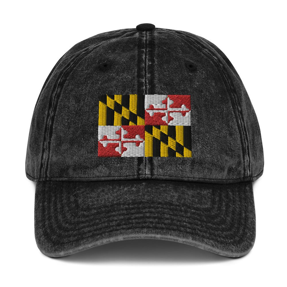 Maryland Flag Vintage Cotton Twill Cap