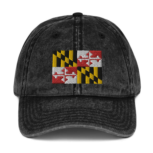 Maryland Flag Vintage Cotton Twill Cap