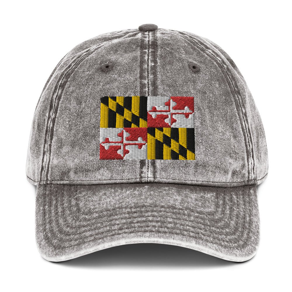 Maryland Flag Vintage Cotton Twill Cap