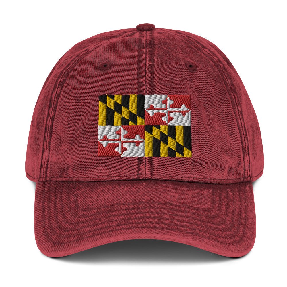 Maryland Flag Vintage Cotton Twill Cap
