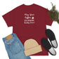 May Your Coffee Kick In Before Reality Does Heavy Cotton Tee