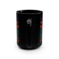 Mesoamerican Magic Mushroom Skulls 15 oz Coffee Mug perfect for the mushrooming fan or as a birthday gift for nature lovers