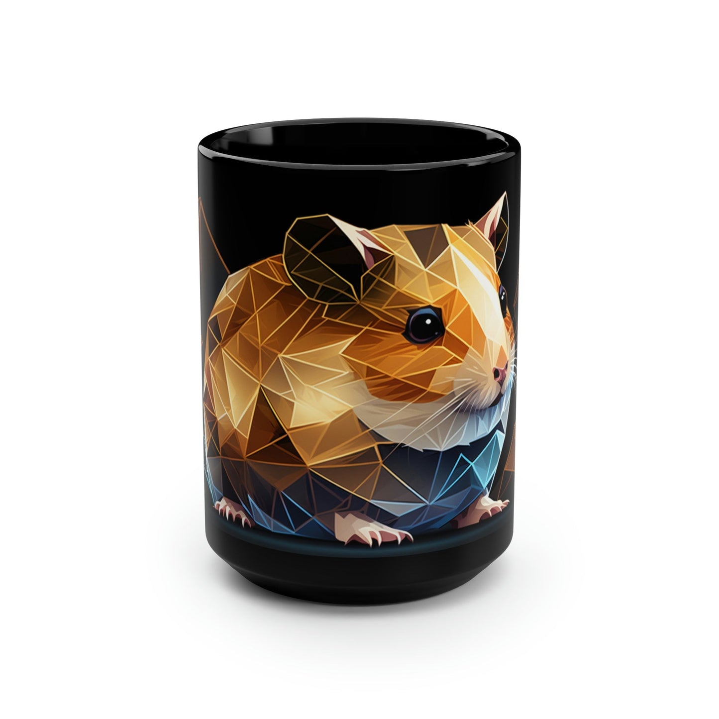 Mid-Century Modern Geometric Hamster 15 oz Coffee Mug Gift