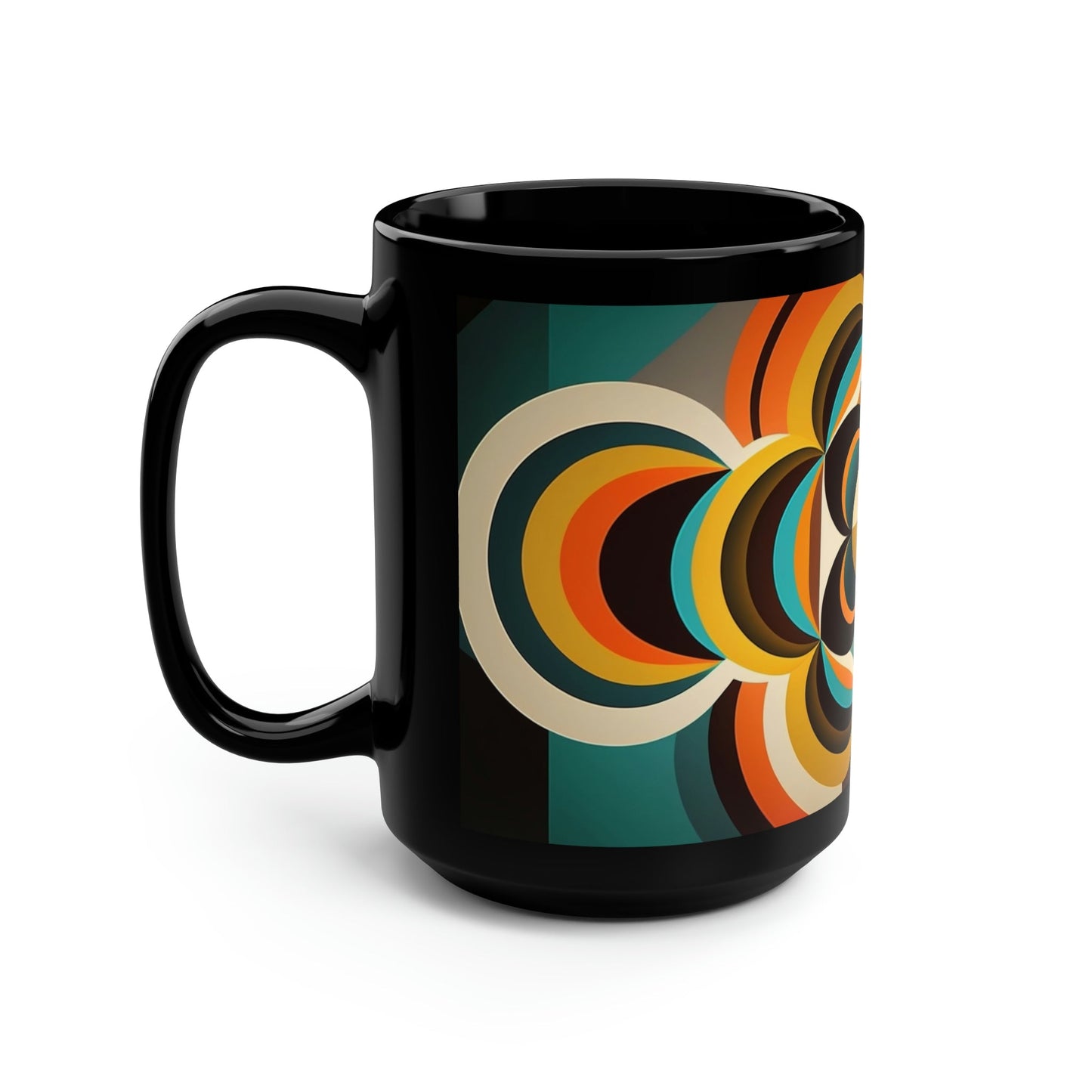 Mid Century Modern Geometric Pattern - 15 oz Coffee Mug