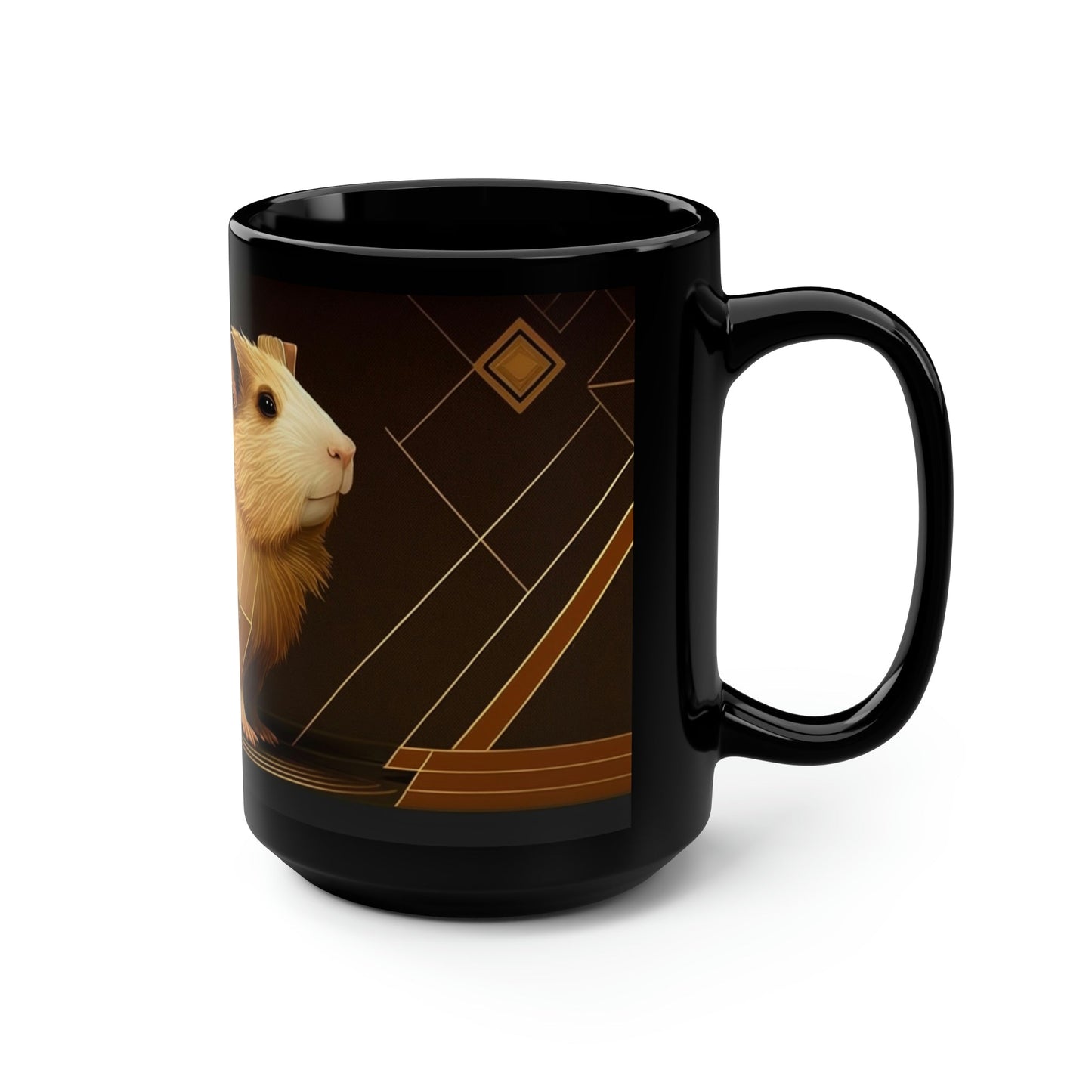 Mid-Century Modern Guinea Pig 15 oz Coffee Mug