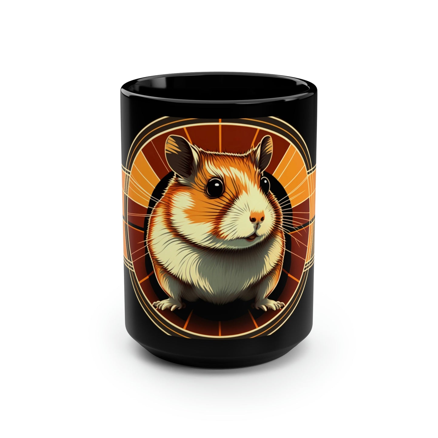 Mid-Century Modern Hamster 15 oz Coffee Mug Gift