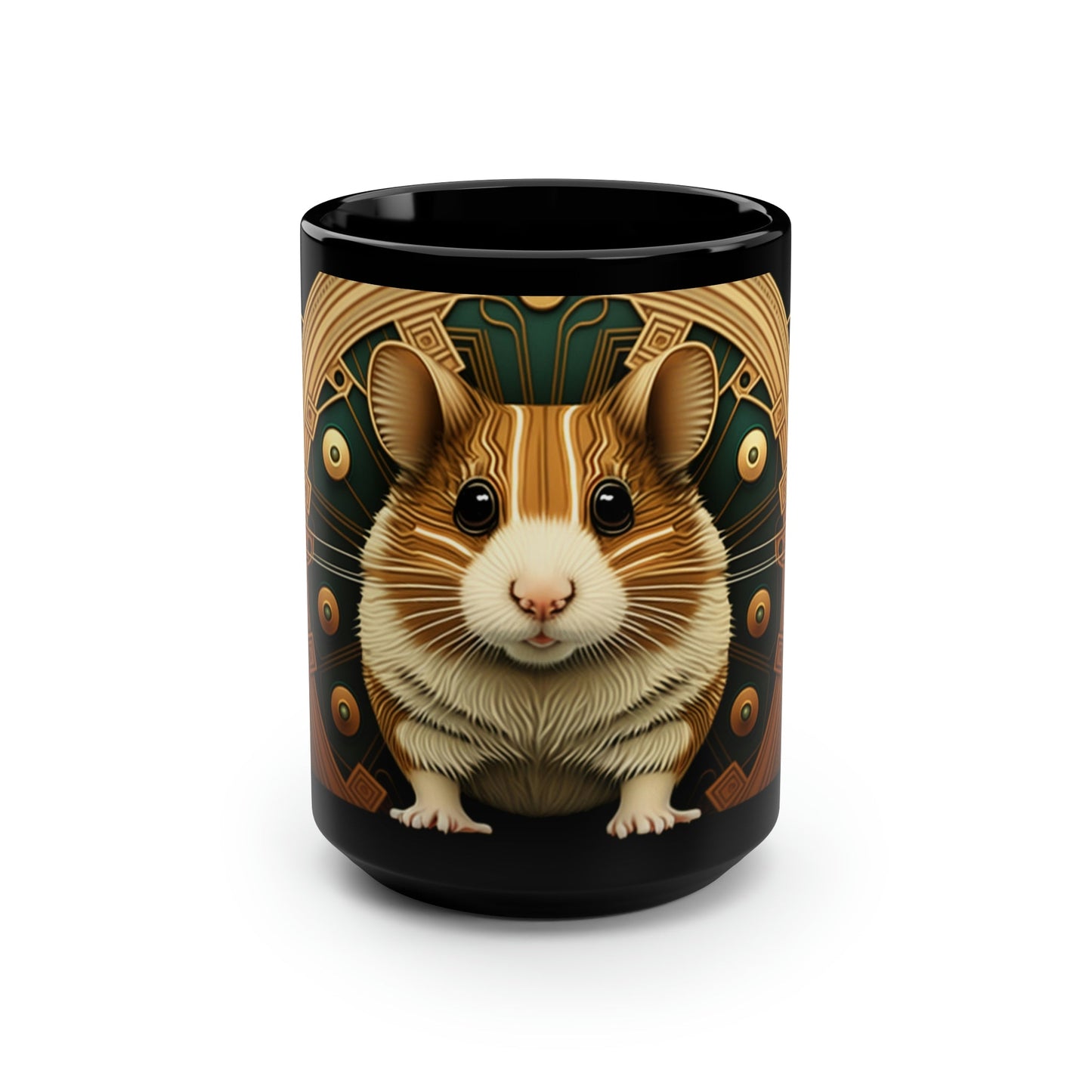 Mid-Century Modern Hamster 15 oz Coffee Mug Gift for Hamster Lovers